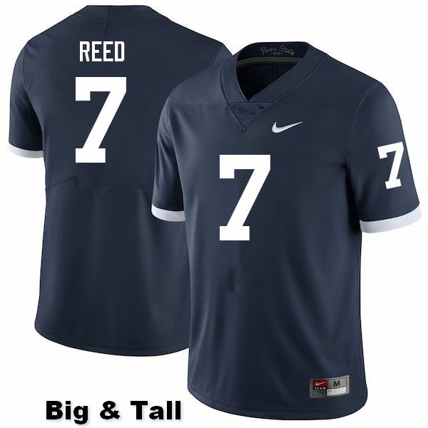 NCAA Nike Men's Penn State Nittany Lions Jaylen Reed #7 College Football Authentic Big & Tall Navy Stitched Jersey KLI4598DI